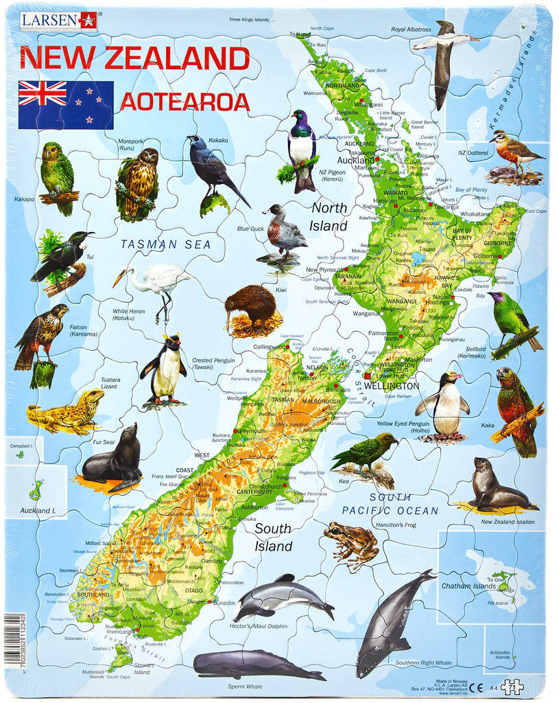 Map of New Zealand Puzzle