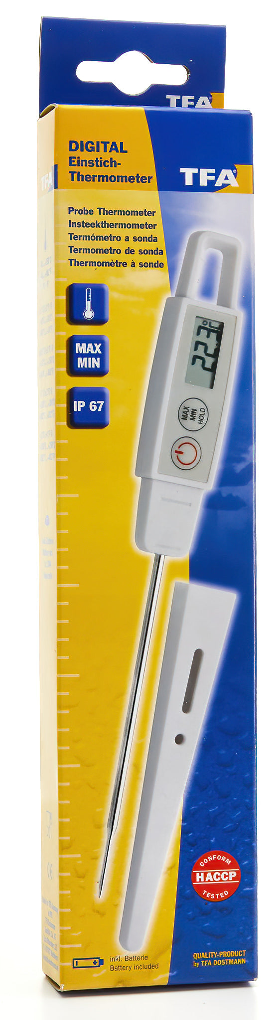 Digital LCD Probe thermometer